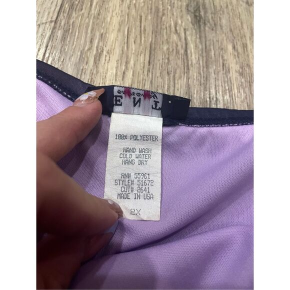 ENT Entrancy Black and Purple Whimsigoth Skirt 2X Y2K - Picture 4 of 5